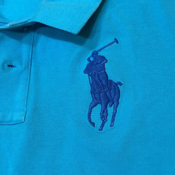 Boy’s Polo Ralph Lauren Polo Tee sz XL (16/18) Blue Pony Logo - Picture 6 of 8